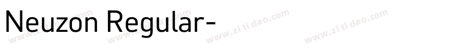 Neuzon Regular字体转换